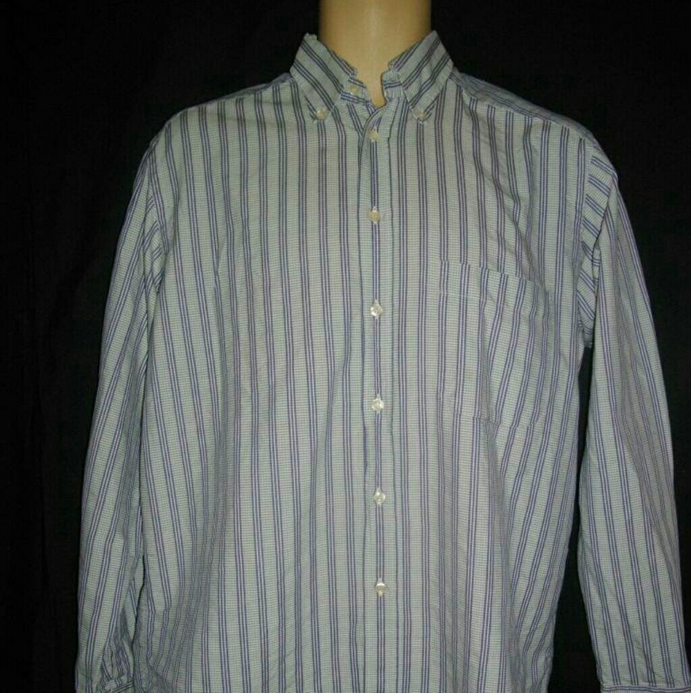 Bagutta Mens Blue Green Long Sleeves Career Shirt
